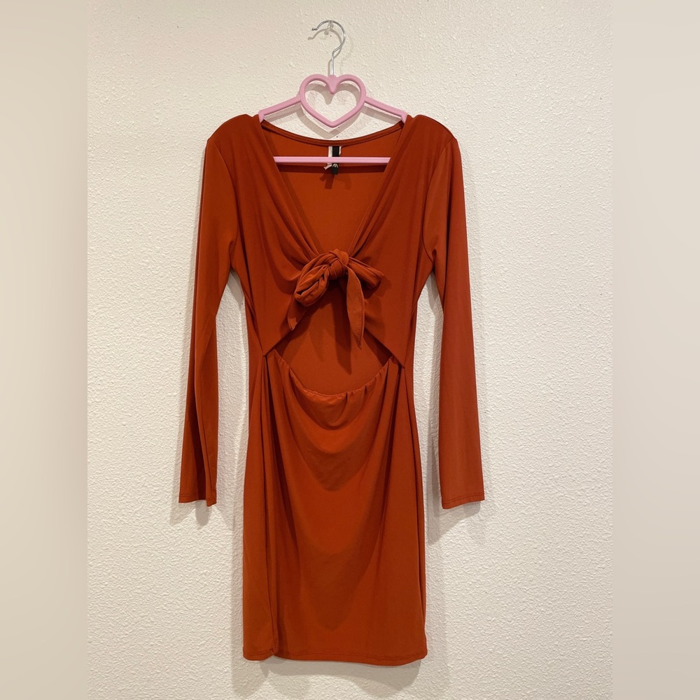 Auburn Cutout Mini Dress
